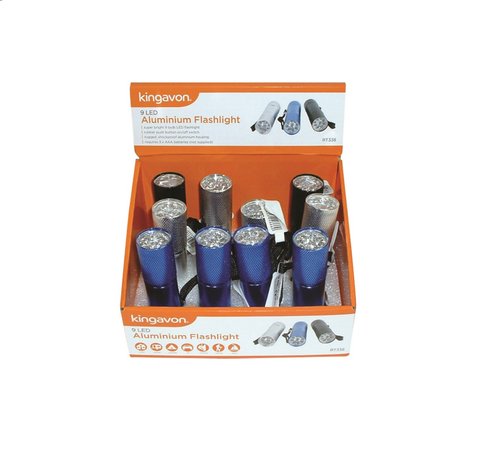 Baterka 9 LED , hlinkov - 2AA     RP-0,29K